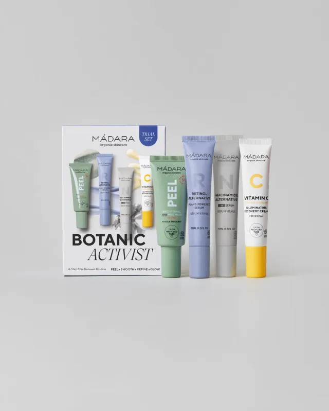 Mádara Sets Botanic Activist 4-Step Mini Renewal Routine Set coffret