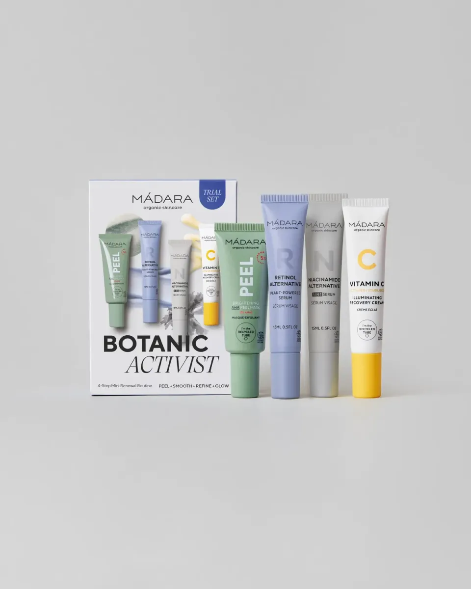Mádara Sets Botanic Activist 4-Step Mini Renewal Routine Set coffret
