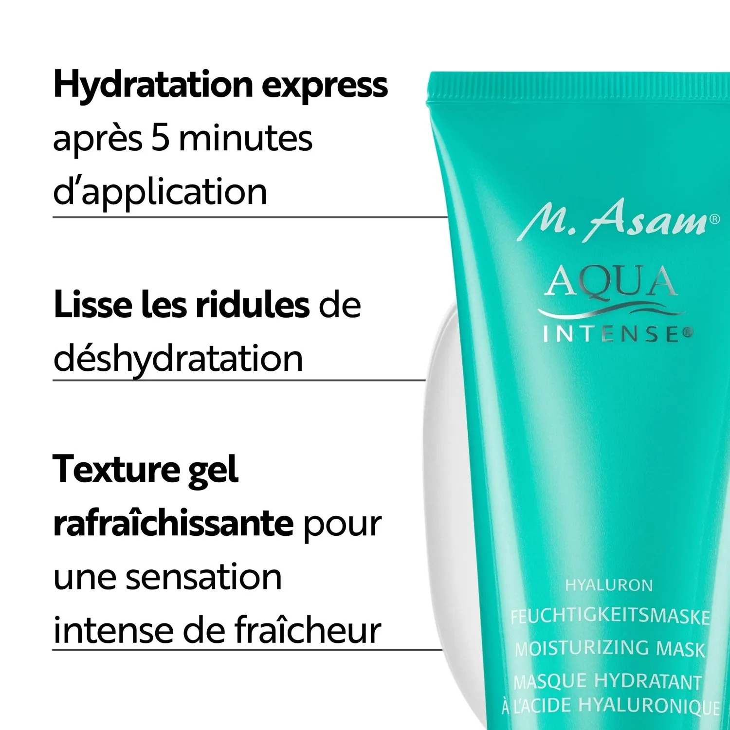 M. Asam Aqua Intense Masque hydratant 100 ml acide hyaluronique
