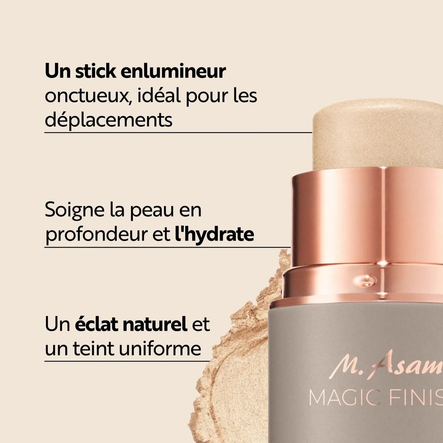 M. Asam Magic Finish stick highlighter 6 g éclat