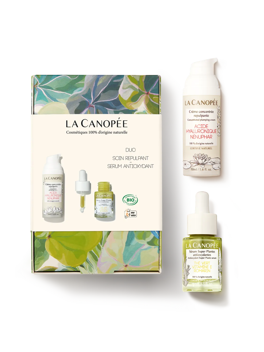 La Canopée Duo Anti-âge coffret crème + sérum repulpant