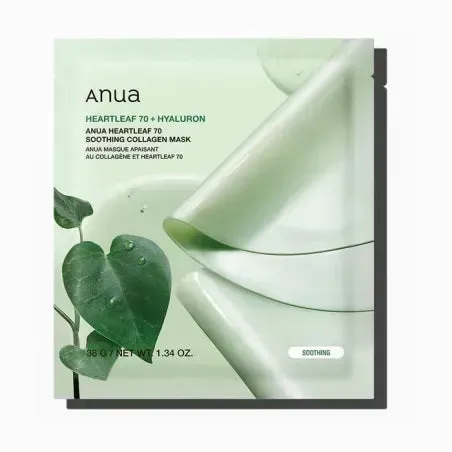 Anua Heartleaf 70 Collagen Mask hydrogel apaisant
