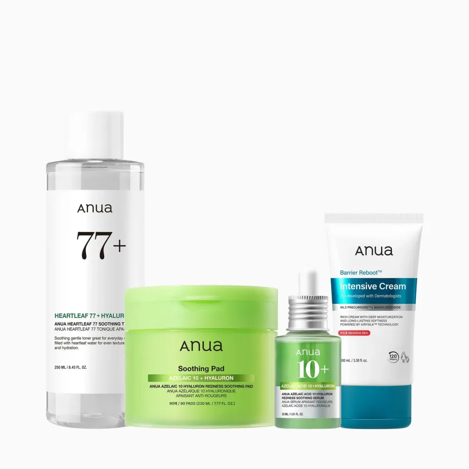 ANUA Clear Skin Essentials Set coffret 4 soins acide azélaïque