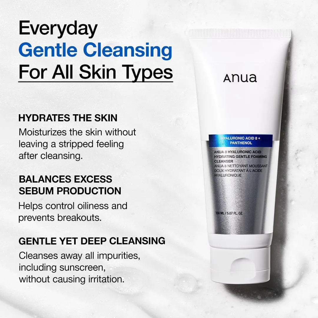 ANUA 8 Hyaluronic Acid nettoyant moussant doux