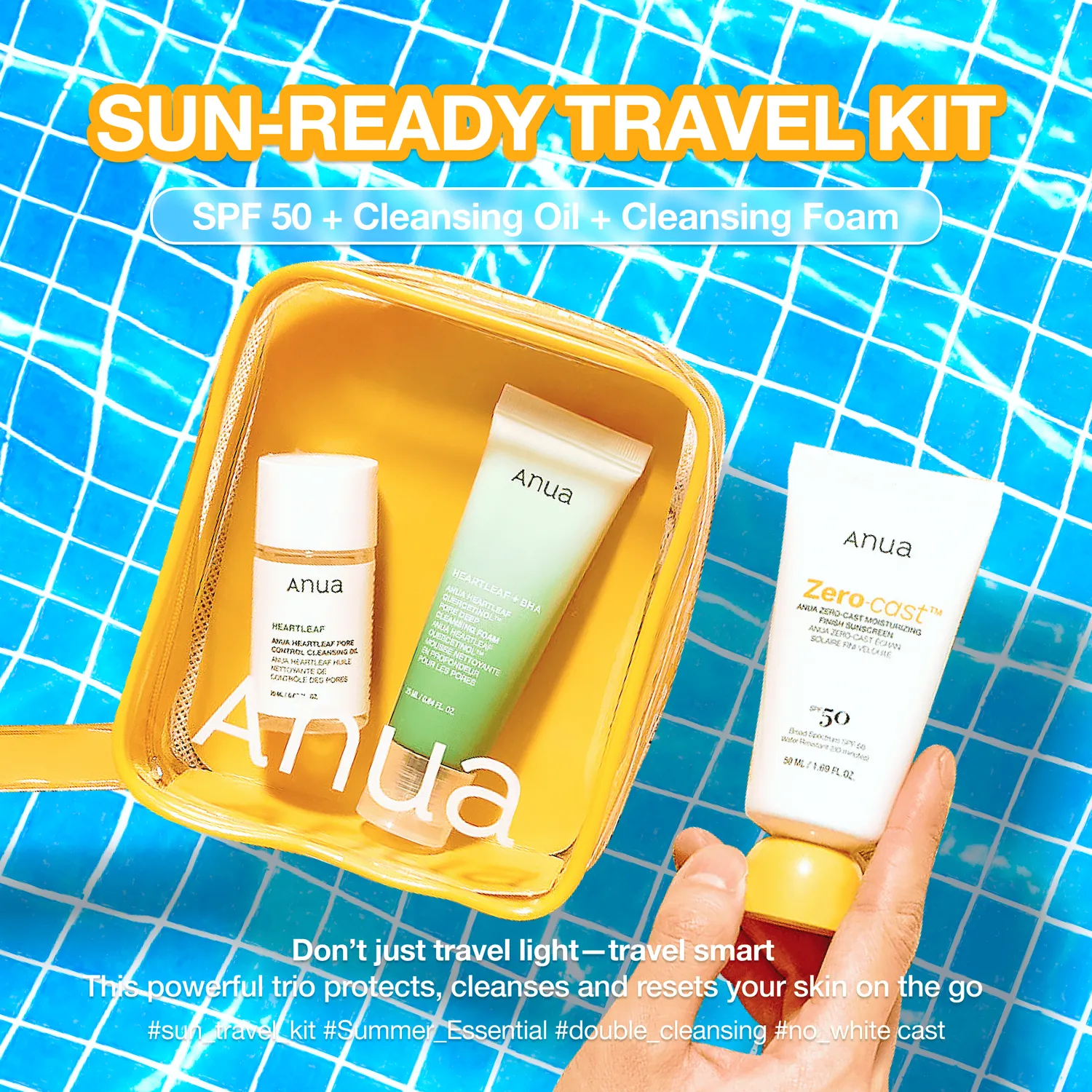 Anua Sun-Ready Travel Kit coffret voyage miniatures anti points noirs
