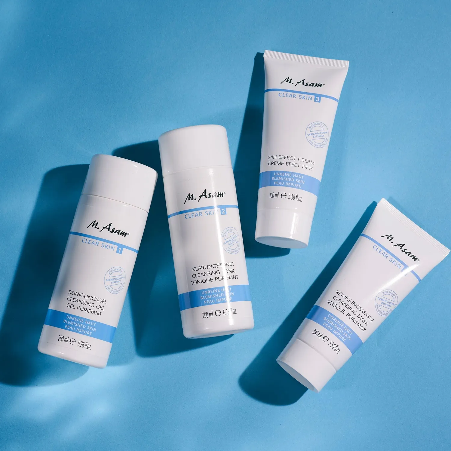 M. Asam Clear Skin Coffret anti-boutons 4 soins purifiants
