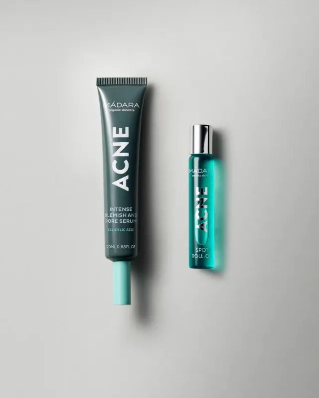 Mádara Duo Acné sérum + roll-on peaux à imperfections