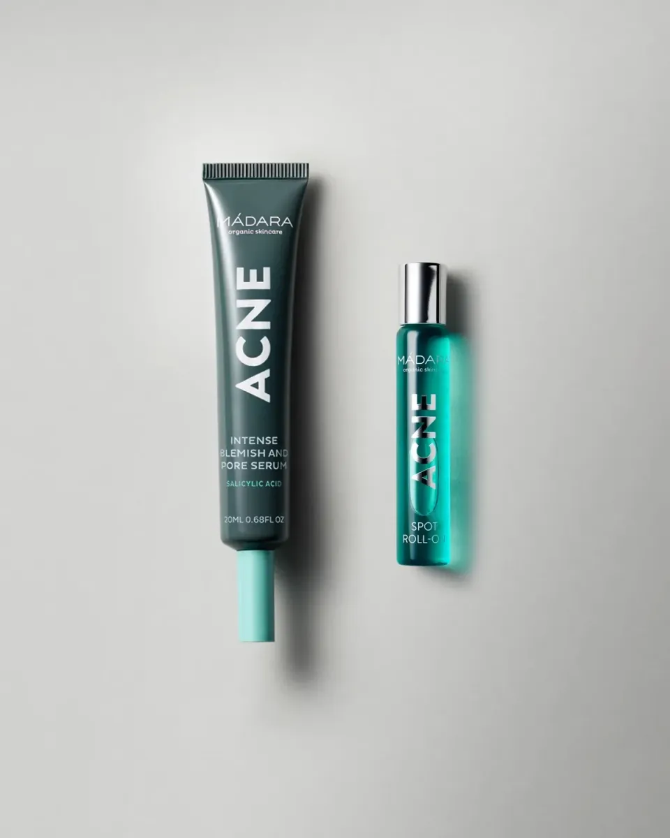 Mádara Duo Acné sérum + roll-on peaux à imperfections