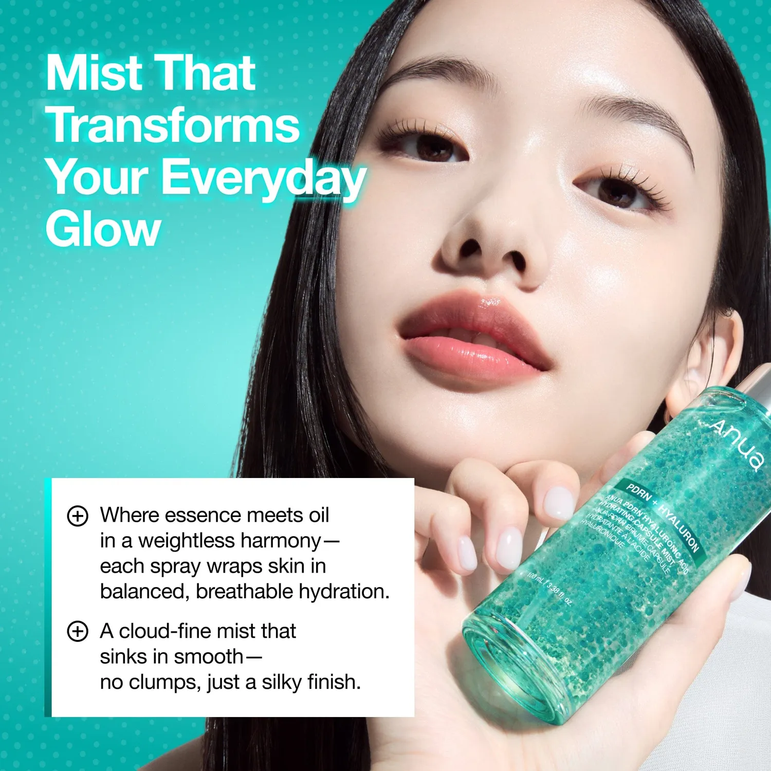 Anua PDRN Collagen Glow brume sérum hydratante