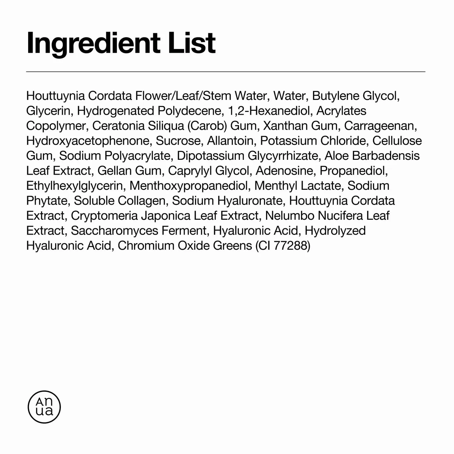 Anua Heartleaf 70 Soothing Collagen Mask masque tissu