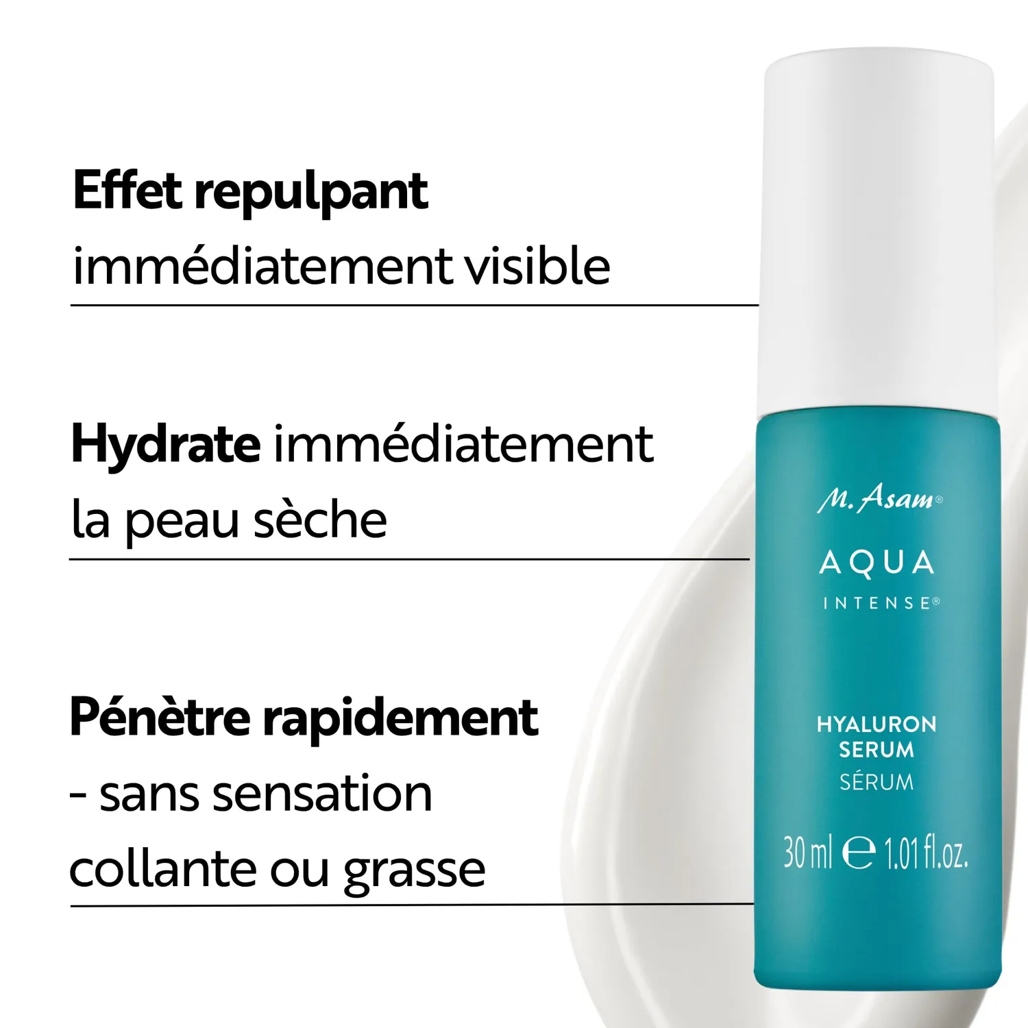 M. Asam Aqua Intense sérum hyaluronique 30 ml sans parfum