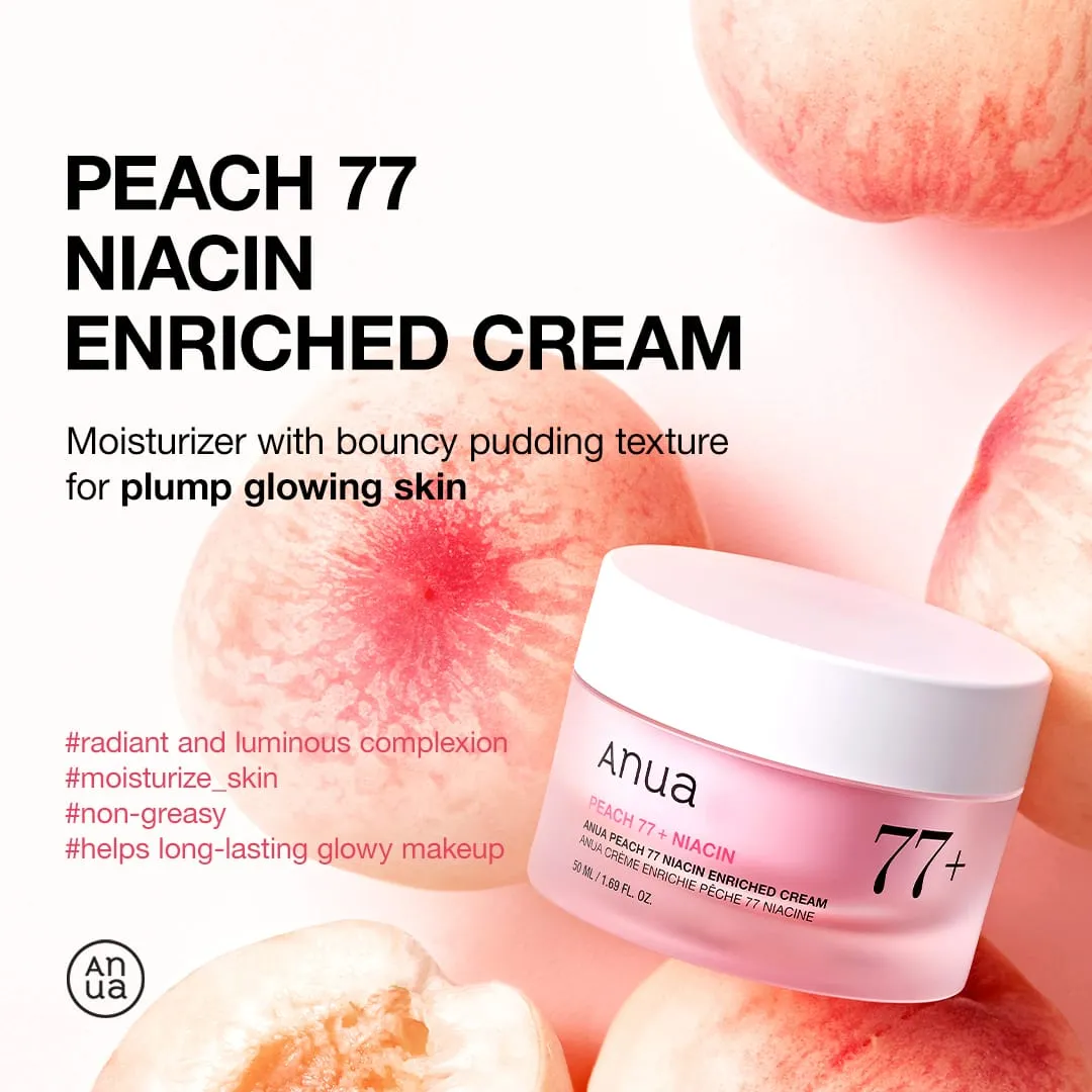 ANUA Peach 77 Niacin crème pêche éclat légère
