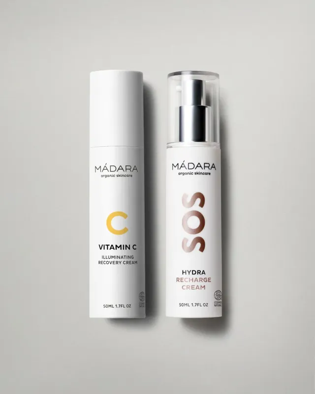 Mádara Hydration Radiance Set duo crèmes hydratation éclat
