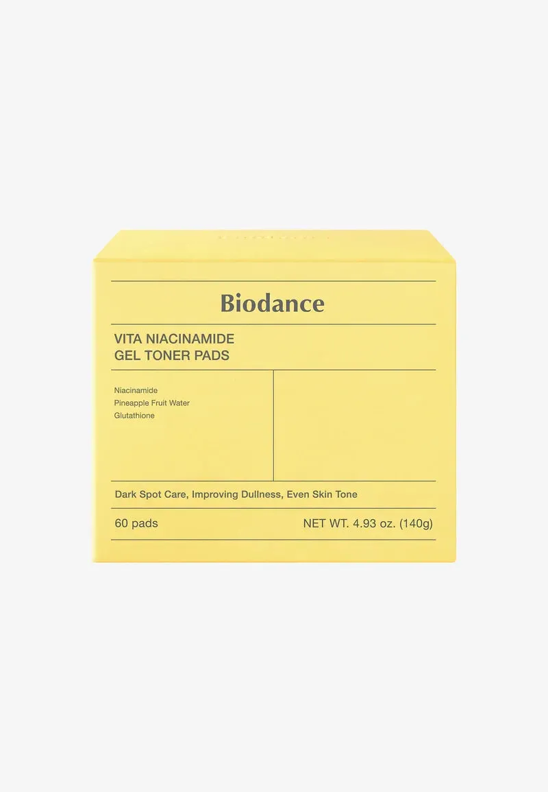 Biodance Vita Niacinamide Gel pads toniques 60 pads éclat