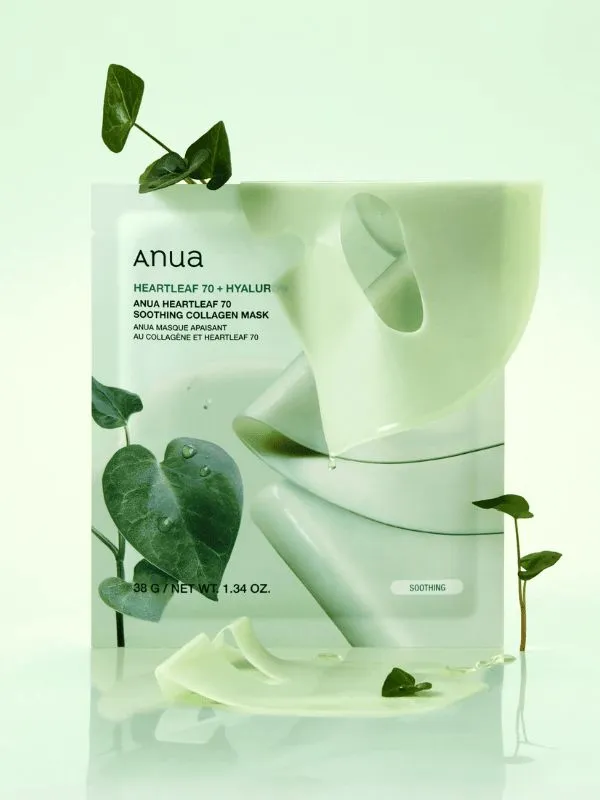 Anua Heartleaf 70 Collagen Mask hydrogel apaisant