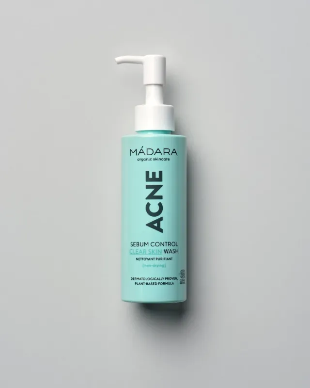 Mádara Sebum Control Gel Nettoyant Visage 140 ml purifiant