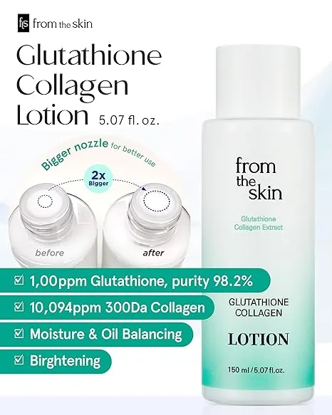 From the Skin Glutathione Collagen lotion 150ml éclat fermeté