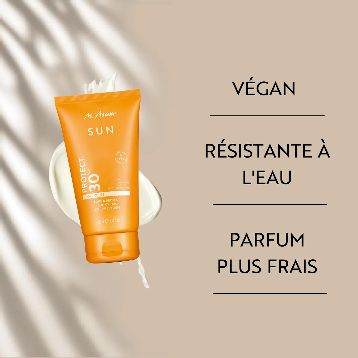 M. Asam Sun crème solaire corps SPF30 150 ml hydratante