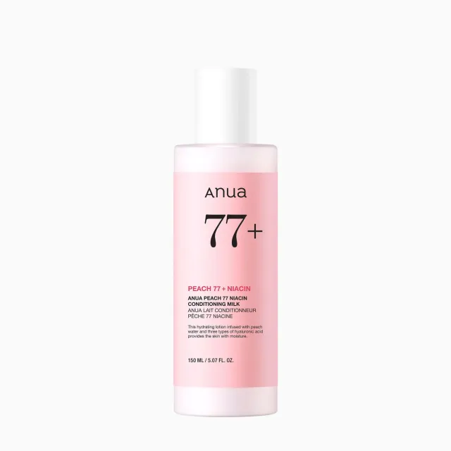ANUA Peach 77 lait hydratant niacinamide éclat