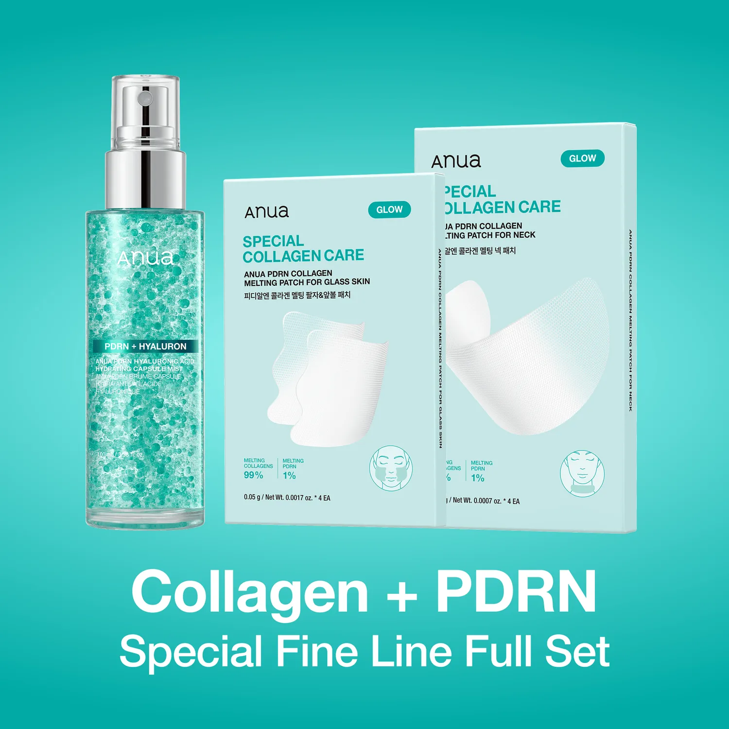 Anua PDRN Collagen Wrinkle Smoothing coffret complet anti-rides