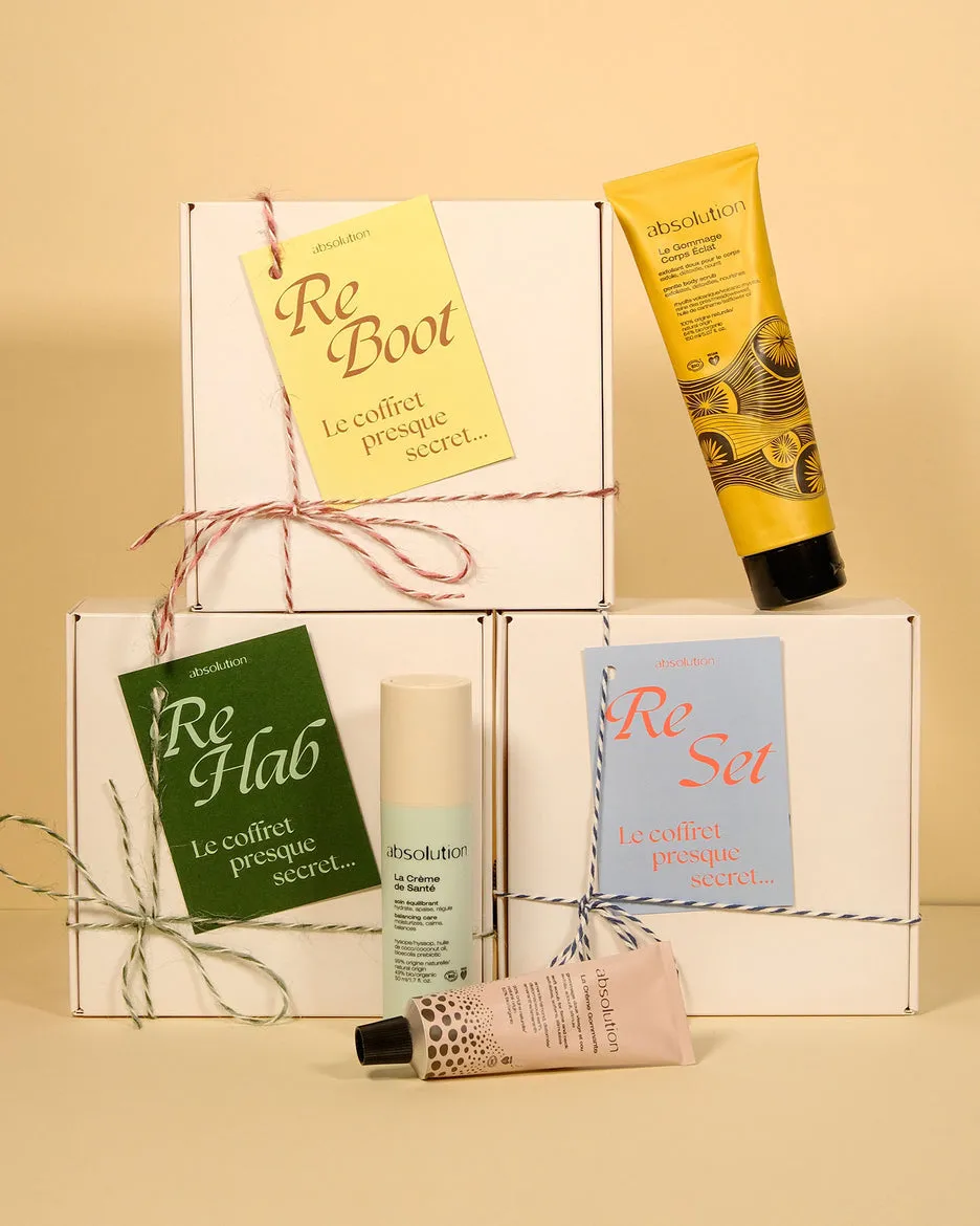 Absolution Almost Secret coffret cadeau Re-Hab Re-Set Re-Boot