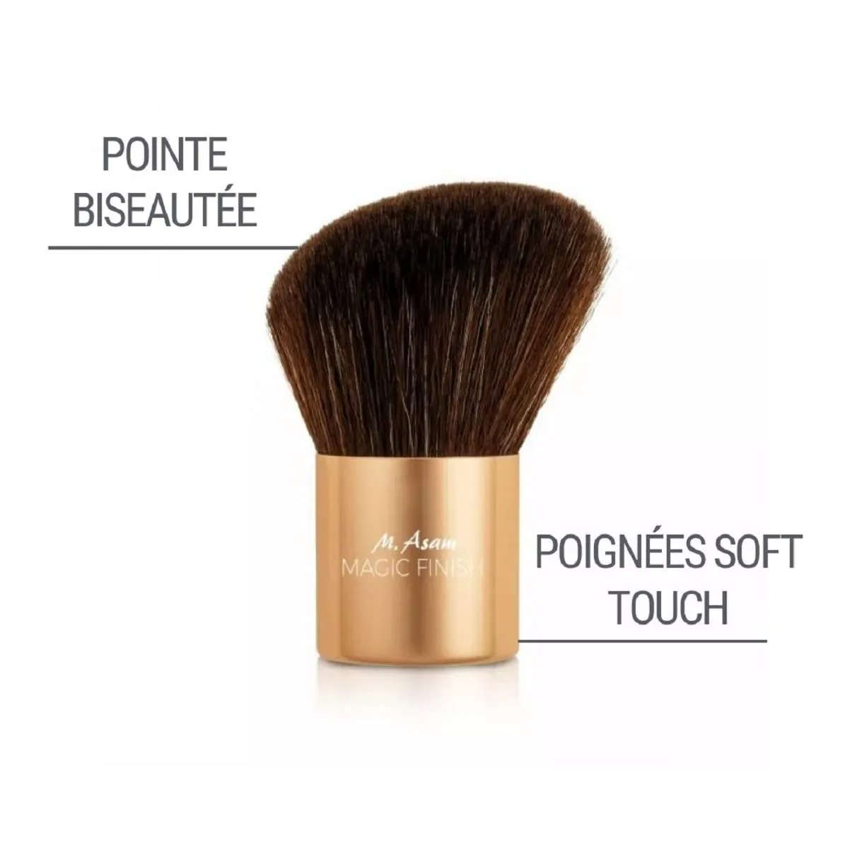 M. Asam Magic Finish pinceau kabuki maquillage biseauté