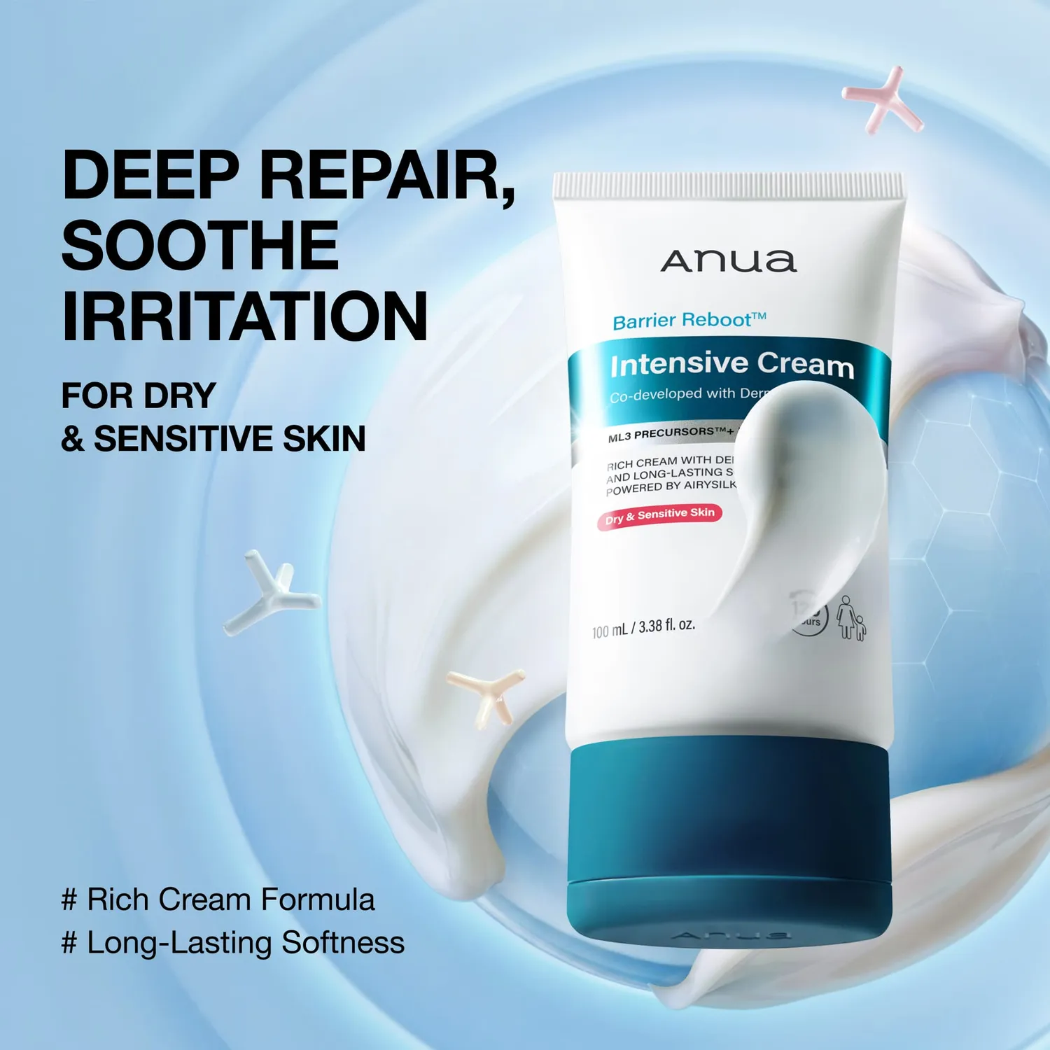 Anua Barrier Reboot crème intensive hydratation sans parfum