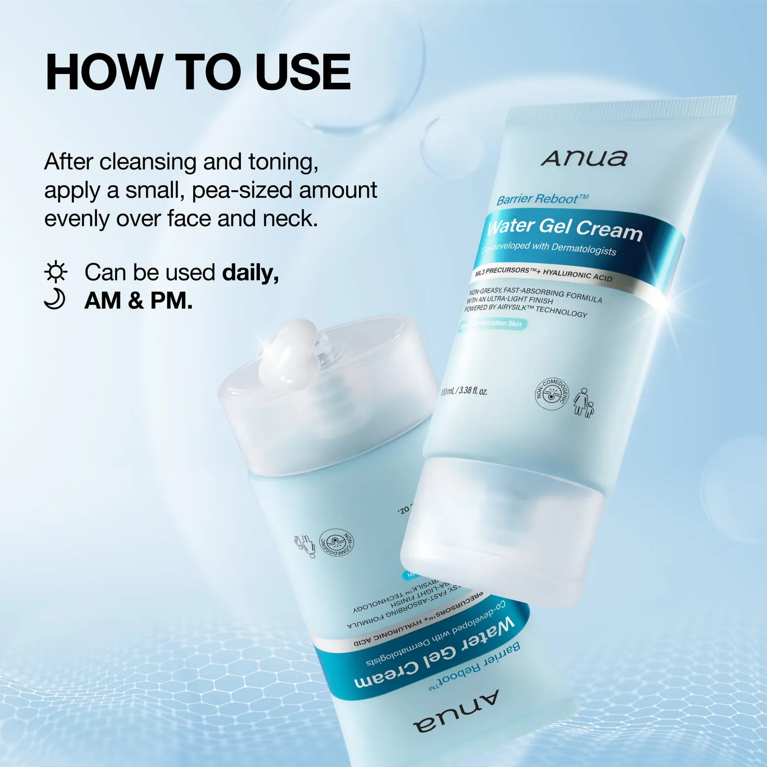 ANUA Barrier Reboot Water Gel Cream crème gel anti-rougeurs