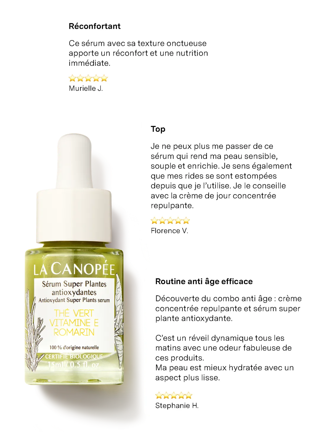 La Canopée Sérum Super Plantes sérum huile antioxydant