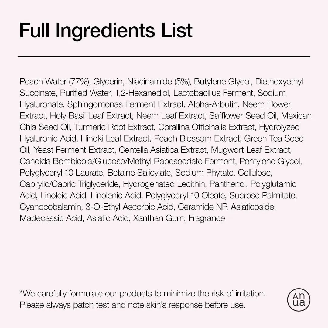 Anua Peach 70% Niacinamide Serum sérum éclat teint terne