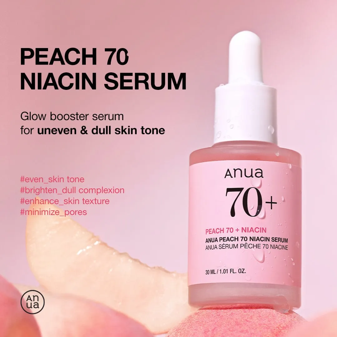 Anua Peach 70% Niacinamide Serum sérum éclat teint terne