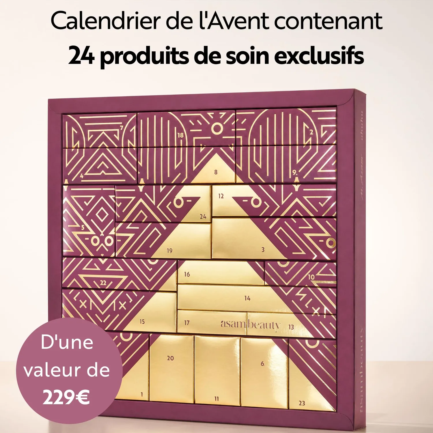 M. Asam Calendrier de l'Avent 2026 beauté 24 surprises