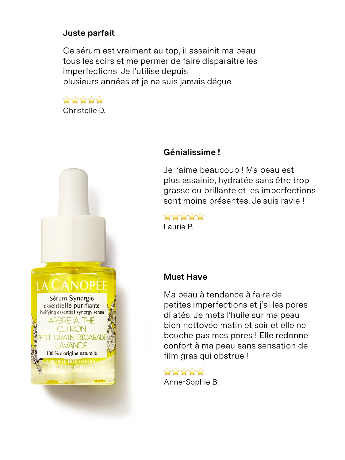 La Canopée Synergie Essentielle Sérum purifiant format classique