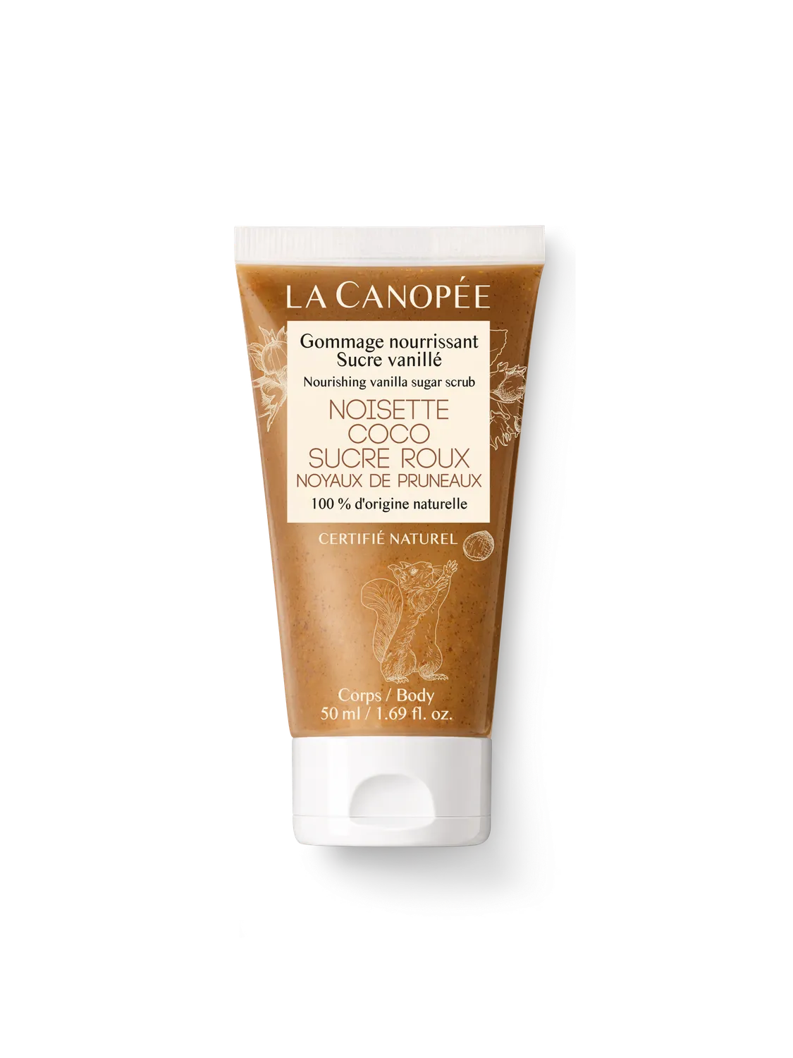La Canopée sucre vanillé gommage corps nourrissant 125 ml