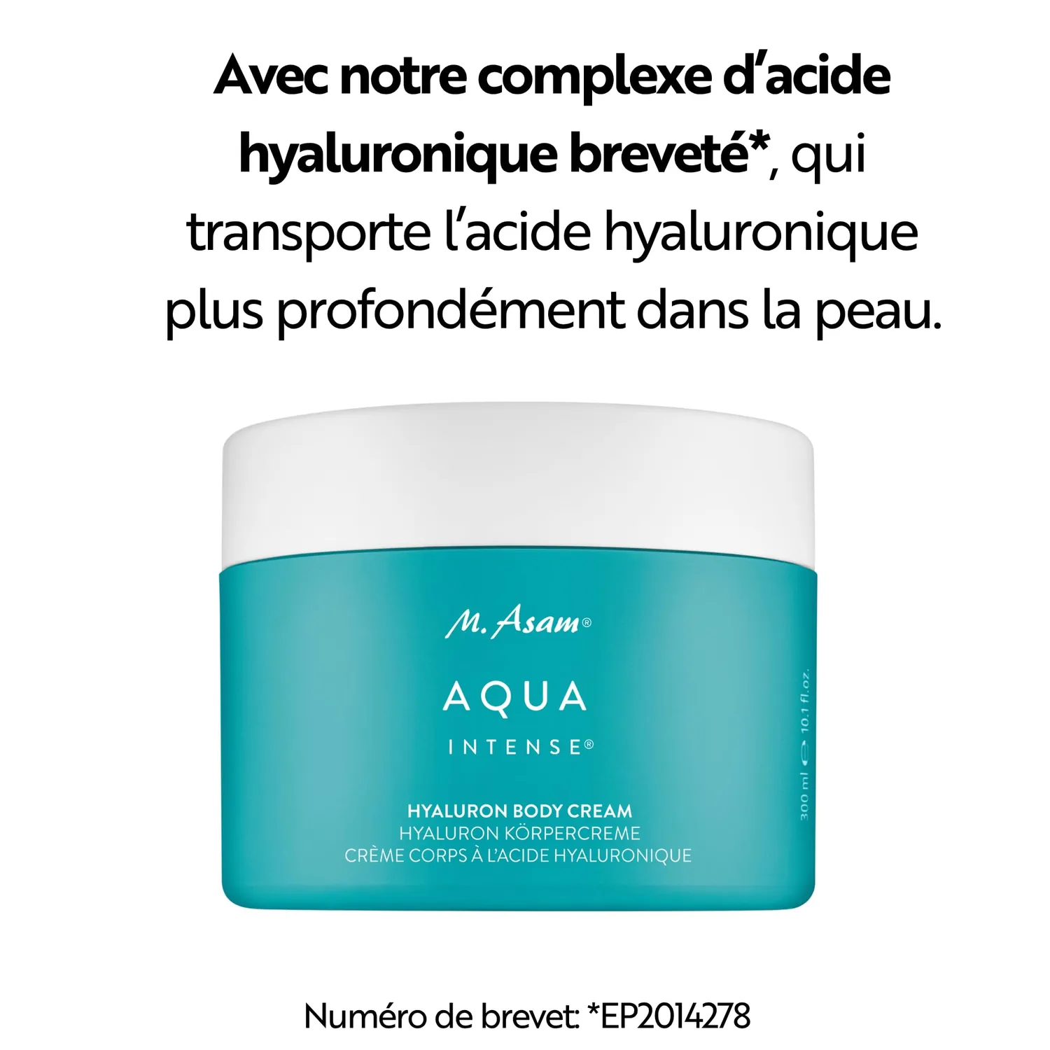 M. Asam Aqua Intense crème corps 300 ml hyaluronique