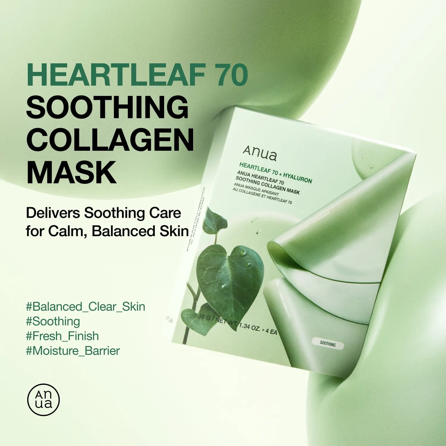 Anua Heartleaf 70 Soothing Collagen Mask masque tissu