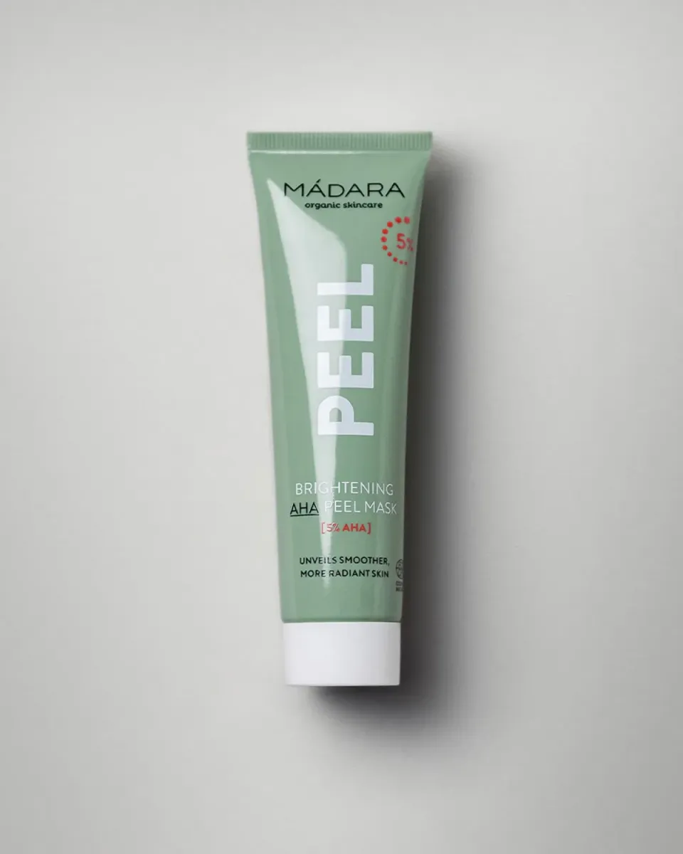 Mádara Brightening AHA Peel masque échantillon éclat