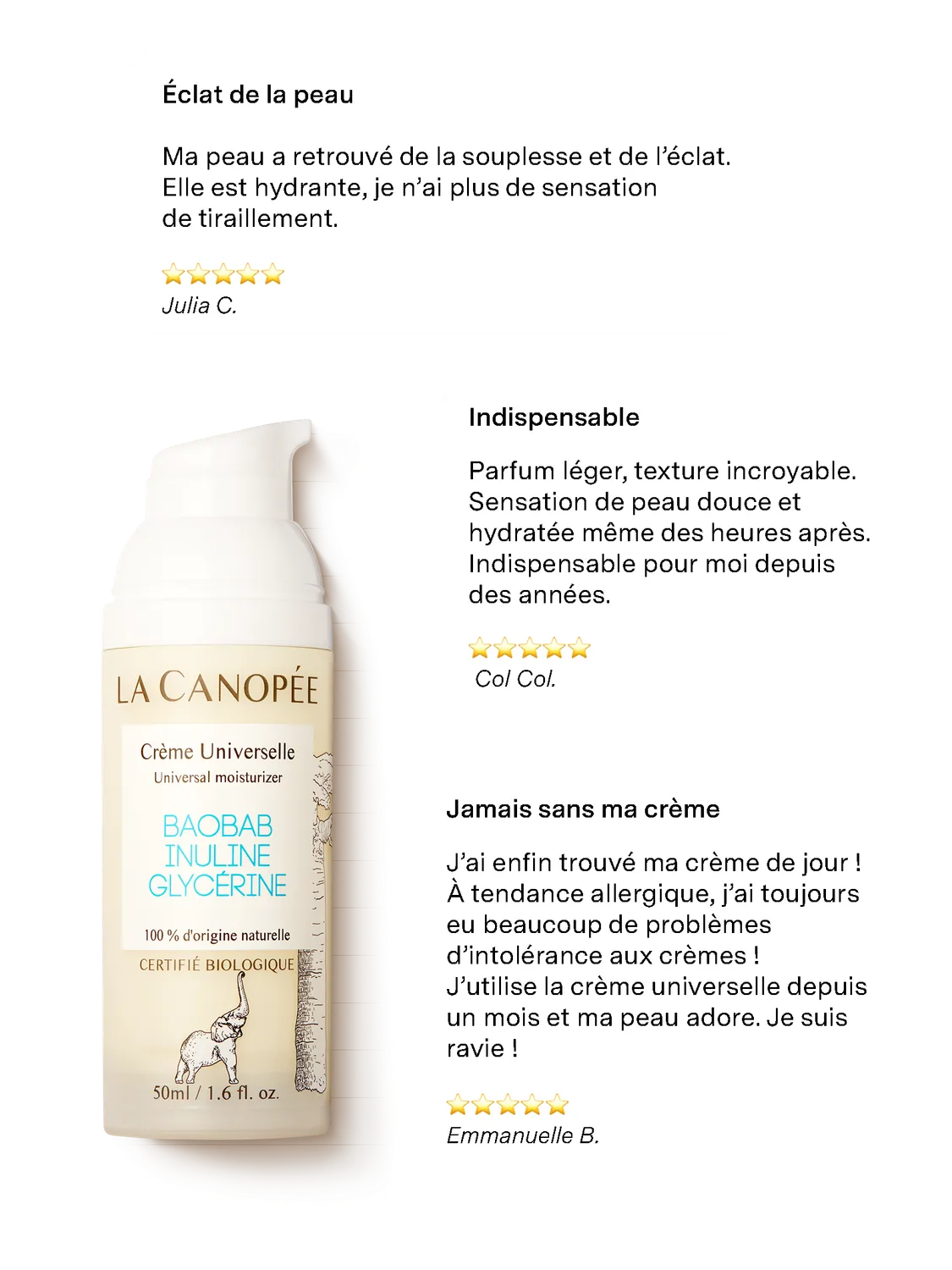 La Canopée Crème Universelle crème visage 50 ml douce