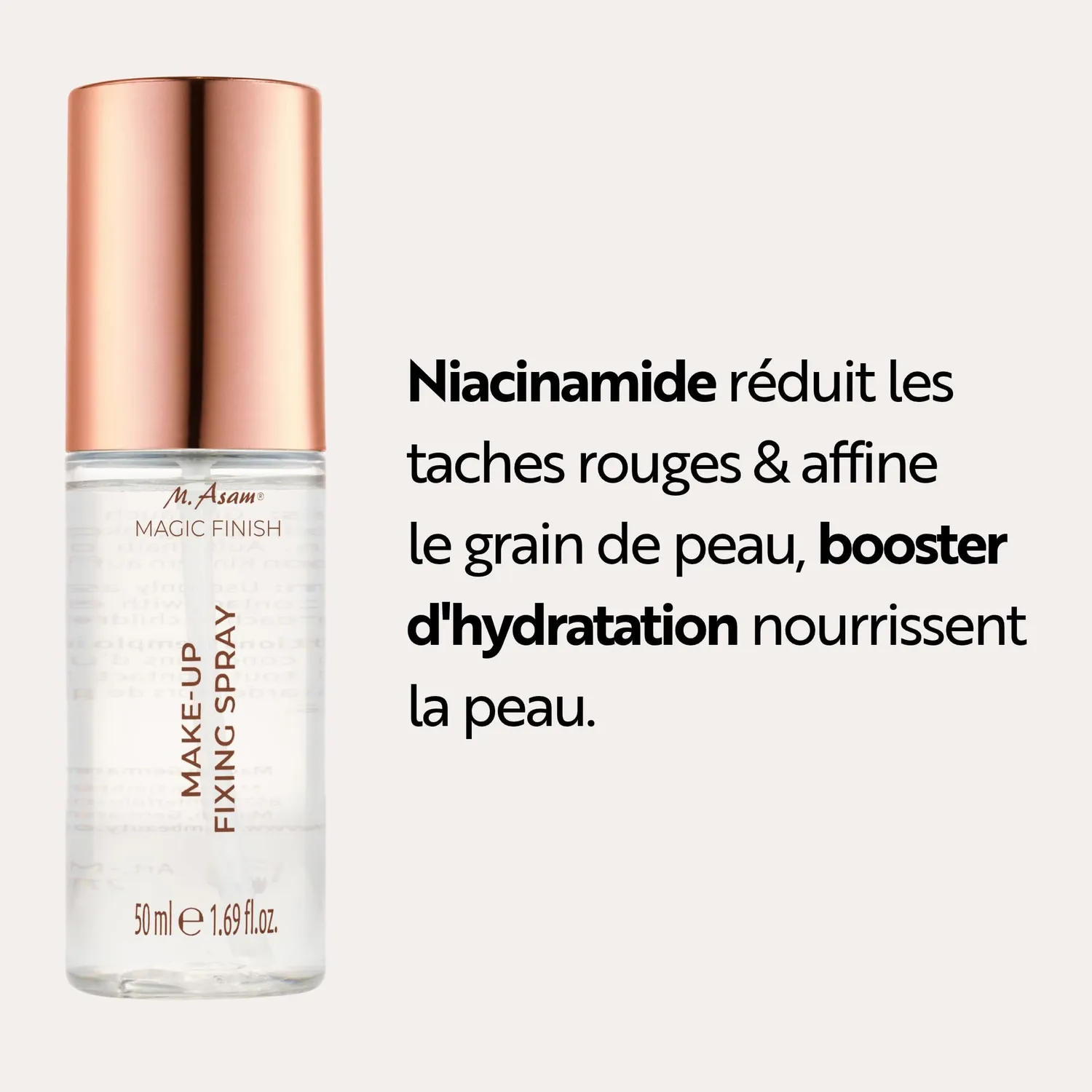 M. Asam Magic Finish spray fixateur maquillage 50 ml niacinamide