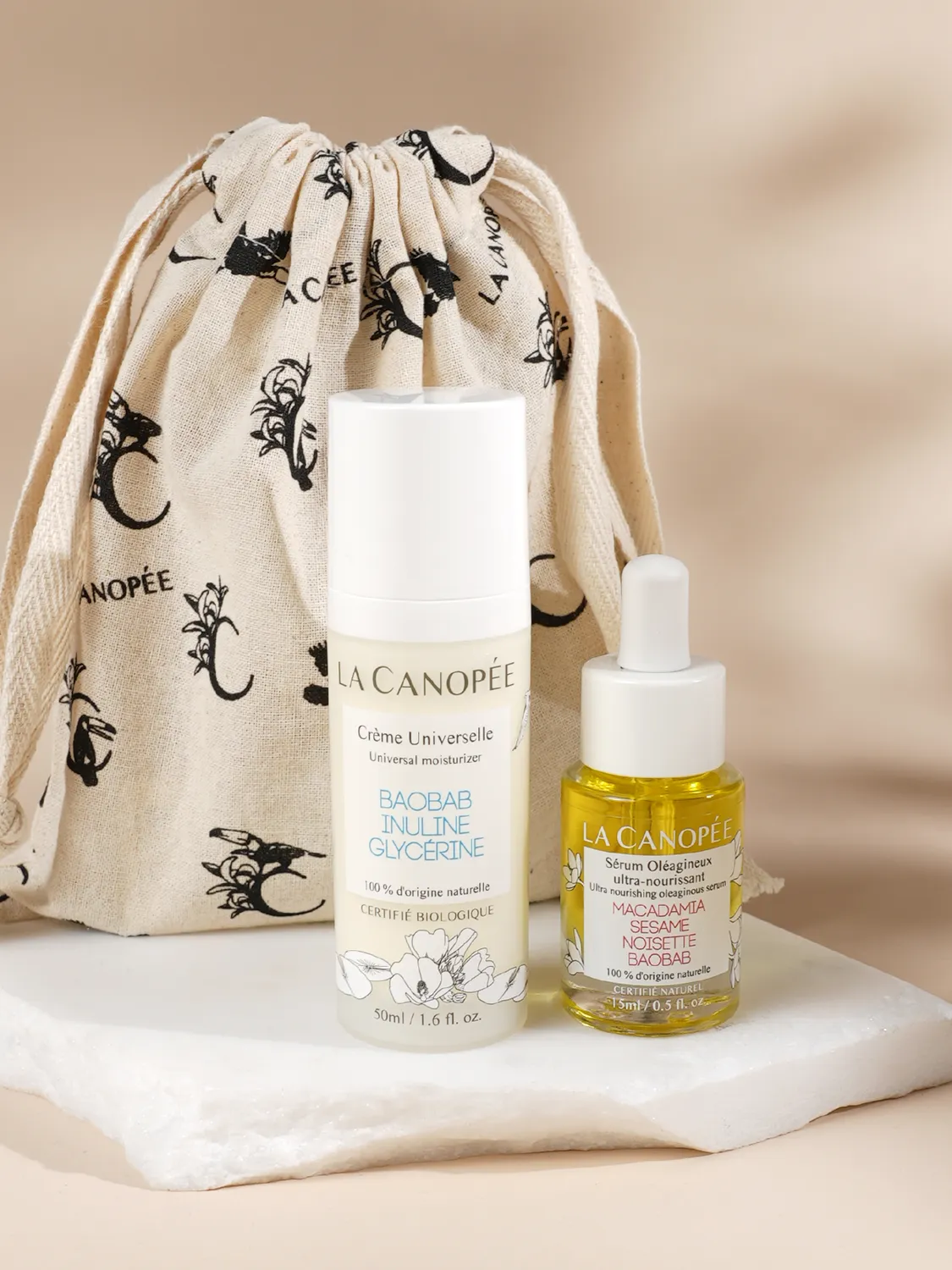 La Canopée Duo peau sensible coffret hydratant 2 soins
