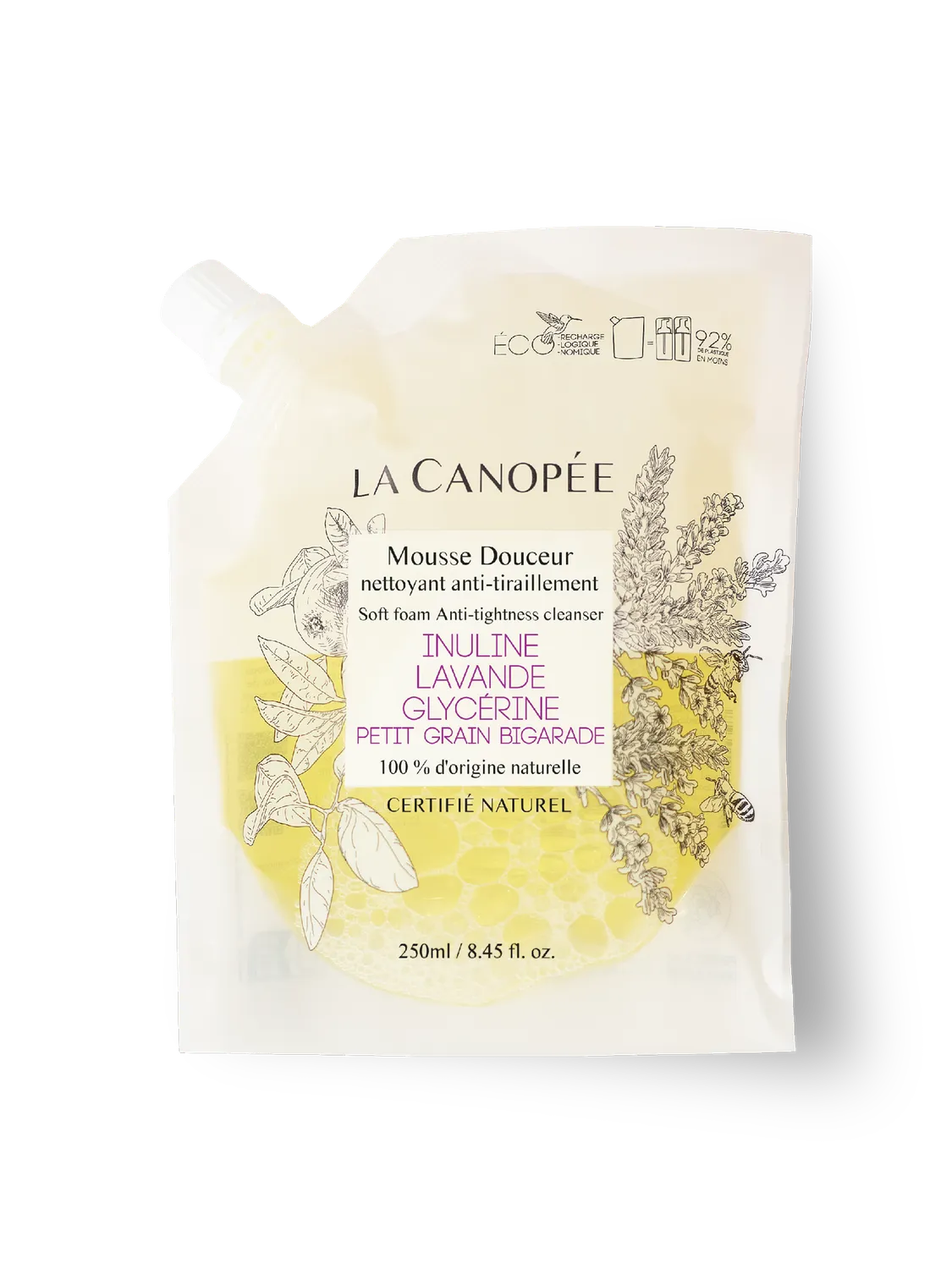 La Canopée Mousse Douceur mousse nettoyante 115ml anti-tiraillement