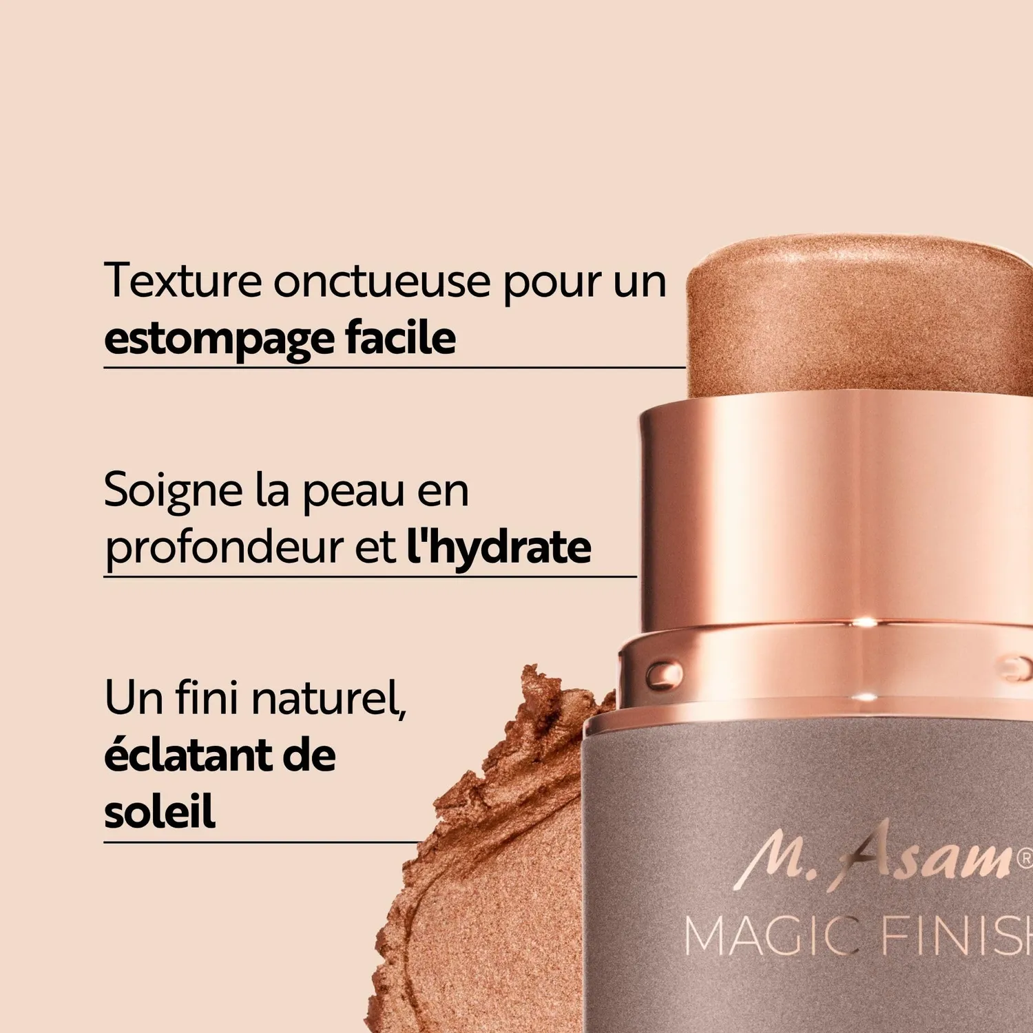 M. Asam Magic Finish stick bronzer crème 6 g éclat