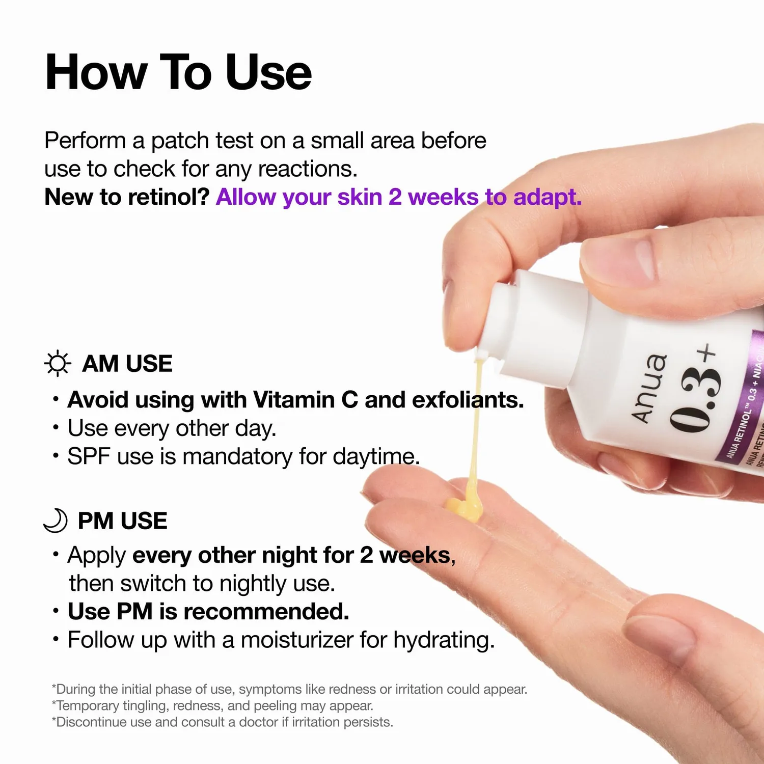 ANUA Nano Retinol 0.3% + Niacin Renewing Serum sérum anti-âge