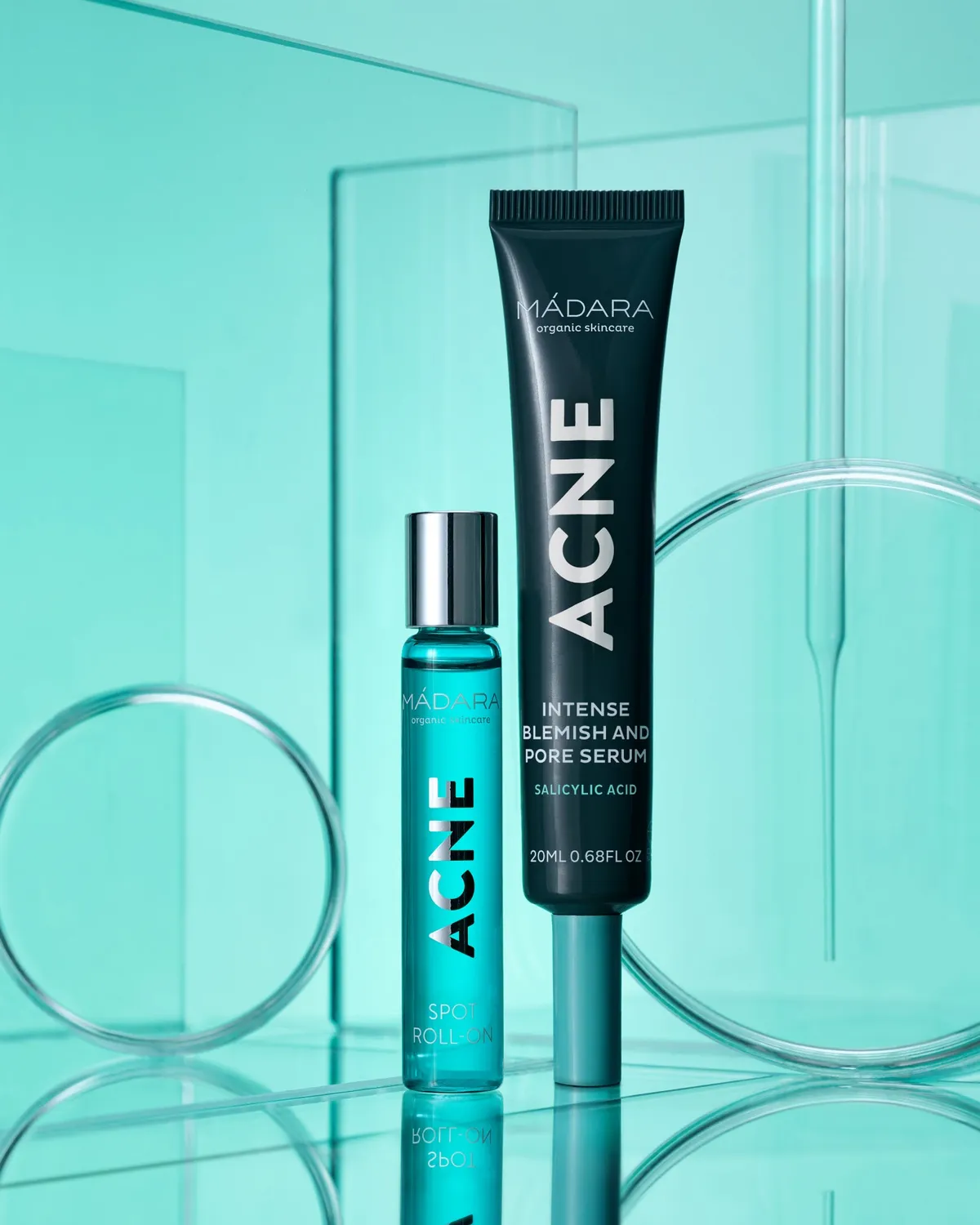 Mádara Duo Acné sérum + roll-on peaux à imperfections