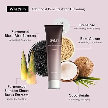 Haruharu Wonder Black Rice Gel nettoyant 100ml pH 5.5