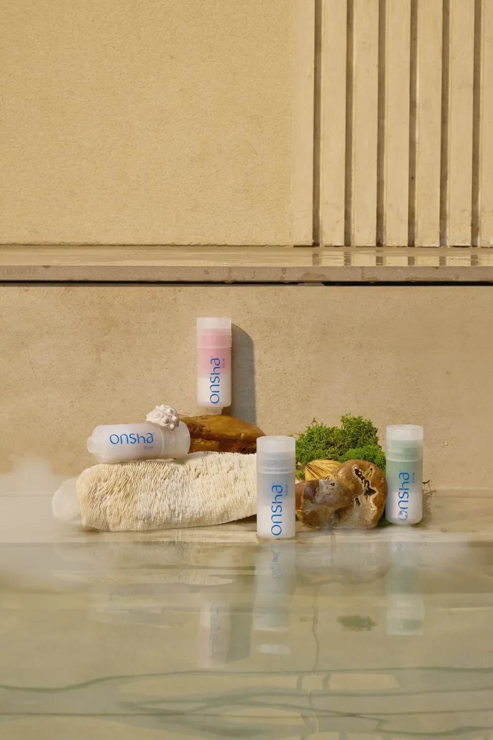 SULLAB Onsha kit douche 3 filtres + 4 recharges parfums assortis