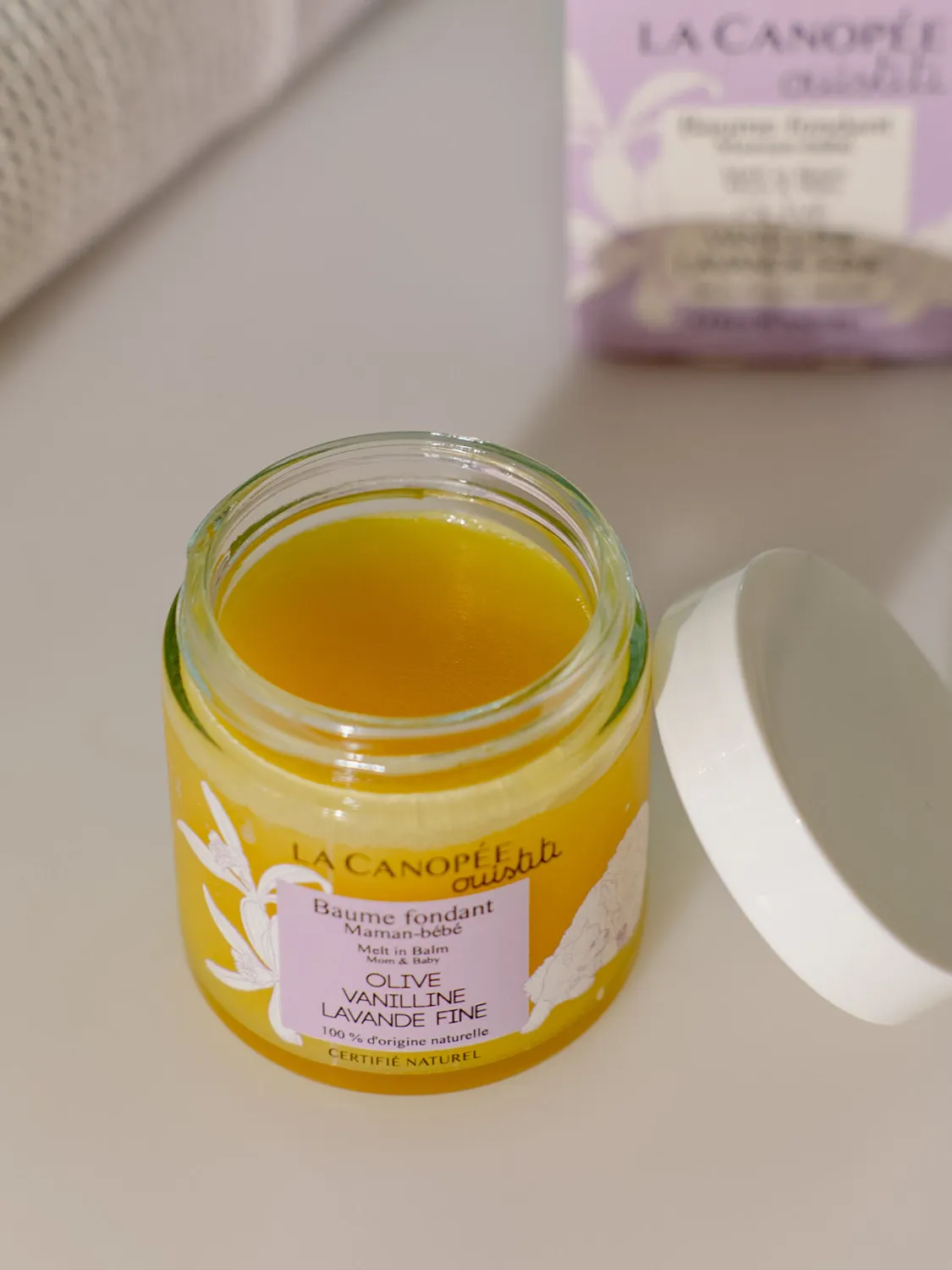 La Canopée Baume fondant maman bébé soin vanillé