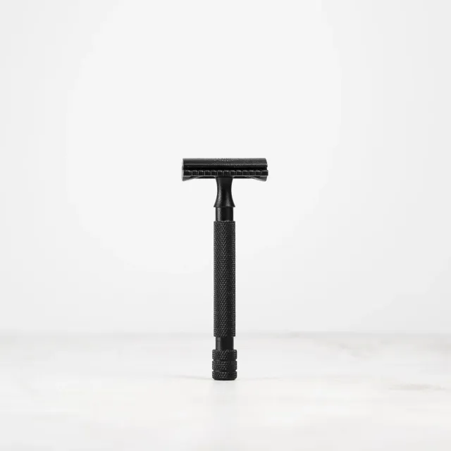 Bivouak Rasoir de Sûreté rasoir homme inox noir France