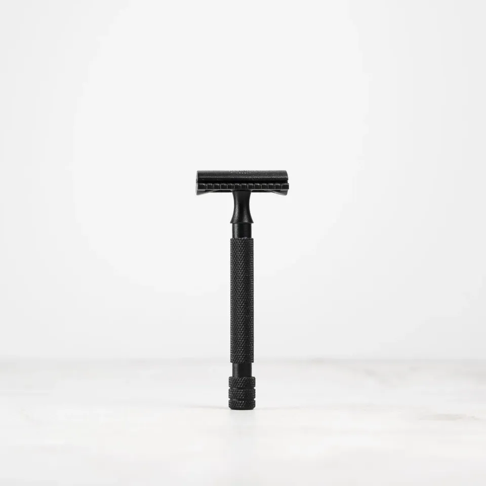 Bivouak Rasoir de Sûreté rasoir homme inox noir France