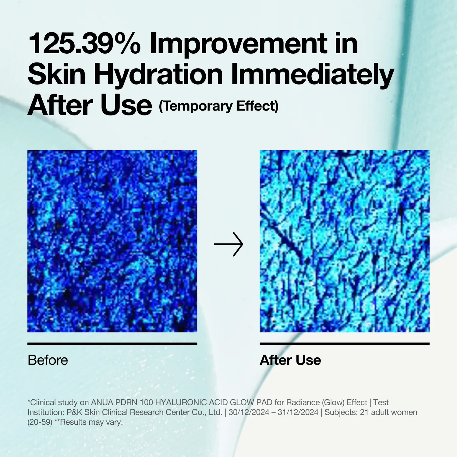 Anua PDRN 100 Hyaluronic Acid Glow Pad pads hydratants